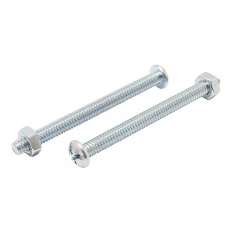 TORNILLO PARA MÁQUINA CABEZA REDONDA RANURADA 1/4"-20 X 3/4" 10P - Envío Gratuito