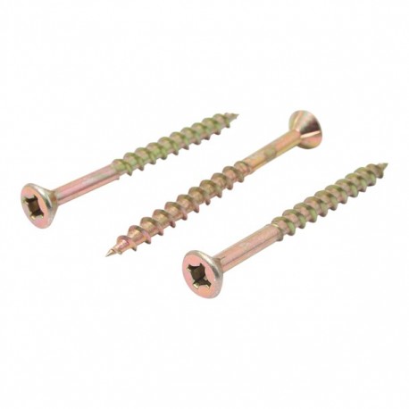 TORNILLO CUBIERTA DORADO ESTRE 8X1 5P CAJA CON 100 - Envío Gratuito