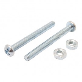 TORNILLO PARA MÁQUINA CABEZA REDONDA RANURADA 1/4"-20 X 2-1/2" 10P - Envío Gratuito