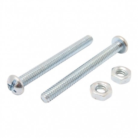 TORNILLO PARA MÁQUINA CABEZA REDONDA RANURADA 1/4"-20 X 2-1/2" 10P - Envío Gratuito