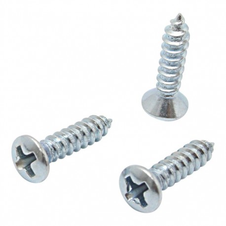 TORNILLO METAL CABEZA OVALADA RANURADA 4 X 1/2" 10P - Envío Gratuito