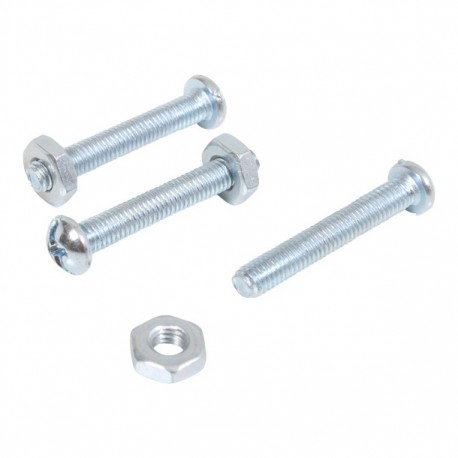 PERNO MÁQUINA CABEZA PLANA DE RANURA ZINC 1/4"-20 X 2" - Envío Gratuito