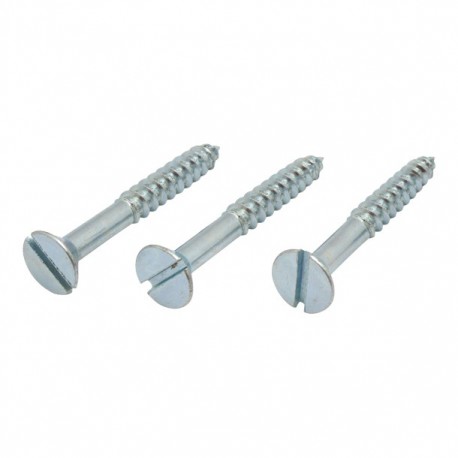 TORNILLO CABEZA PLANA RANURA-ZN 10" X 3" - Envío Gratuito