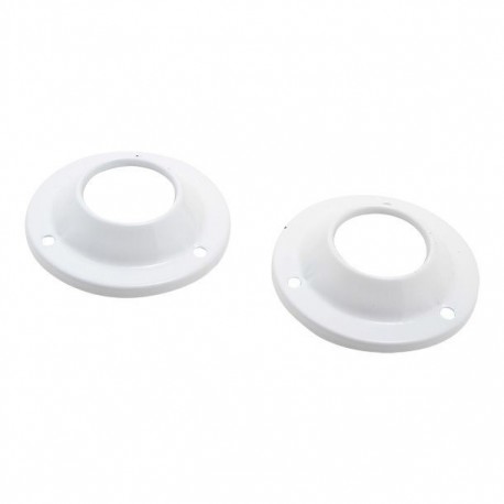 JUEGO DE BRIDAS BLANCO PARA TUBO 1 - Envío Gratuito