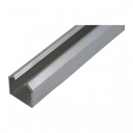RIEL U-21 DE ALUMINIO 3M - Envío Gratuito