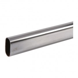 TUBO OVALADO PARA CLÓSET 183 CM CROMO - Envío Gratuito
