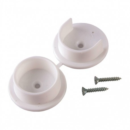 BRIDA PARA TUBO 1 3/8 BLANCO - Envío Gratuito