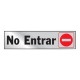 LETRERO "NO ENTRAR" 2X8 - Envío Gratuito