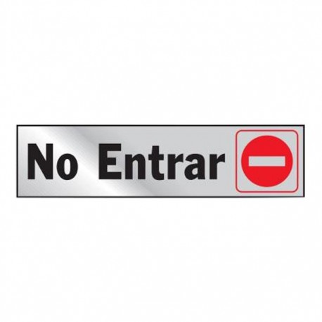 LETRERO "NO ENTRAR" 2X8 - Envío Gratuito