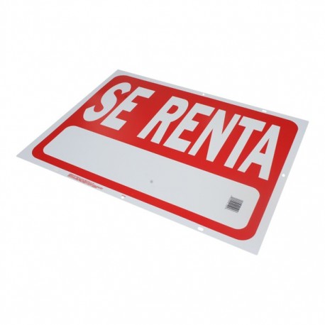 LETRERO "SE RENTA" 21505 46X61 CM 21505 - Envío Gratuito