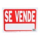 LETRERO "SE VENDE" 18X24 CM - Envío Gratuito