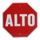 LETRERO DE METAL DE "ALTO" - Envío Gratuito