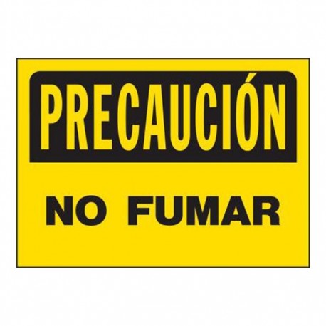 LETRERO "PRECAUCIÓN NO FUMAR" - Envío Gratuito