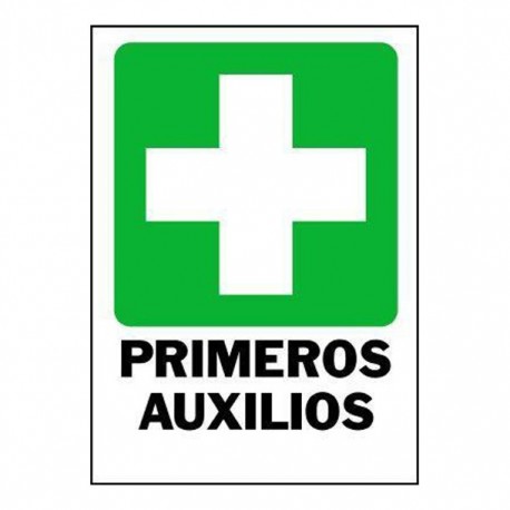LETRERO "PRIMERO AUXILIOS" 25X36 CM - Envío Gratuito