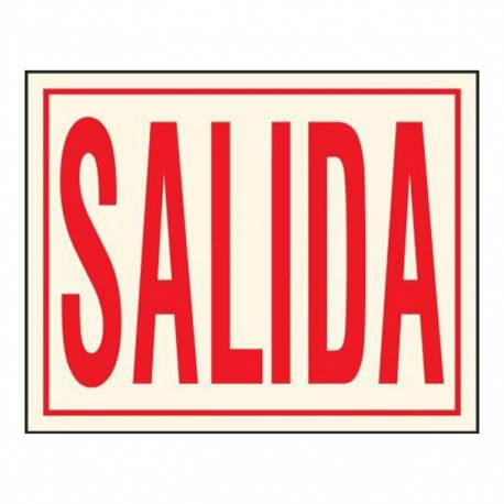 LETRERO SALIDA 8X10 EE-22 - Envío Gratuito