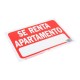 LETRERO "SE RENTA APARTAMENTO" 23 X 30 CM - Envío Gratuito