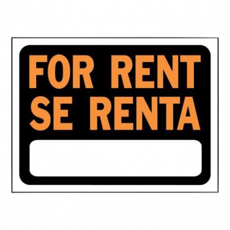 LETRERO FOR RENT / SE RENTA 23 X 30 CM - Envío Gratuito