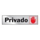 LETRERO "PRIVADO" 2X8 - Envío Gratuito