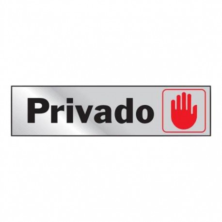 LETRERO "PRIVADO" 2X8 - Envío Gratuito