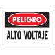 LETRERO "PELIGRO-ALTO VOLTAJE" 25X36 CM - Envío Gratuito