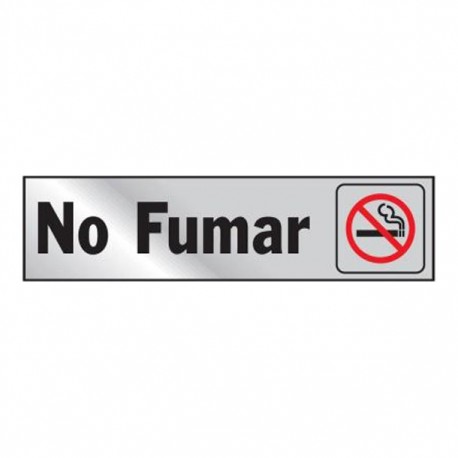 LETRERO "NO FUMAR" 2X8 PULG - Envío Gratuito
