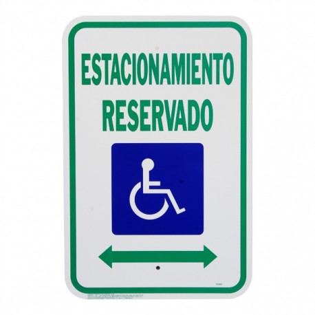 LETRERO ESTACIONAMIENTO RESERVADO - Envío Gratuito