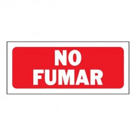 LETRERO NO FUMAR 15 X 36 CM - Envío Gratuito