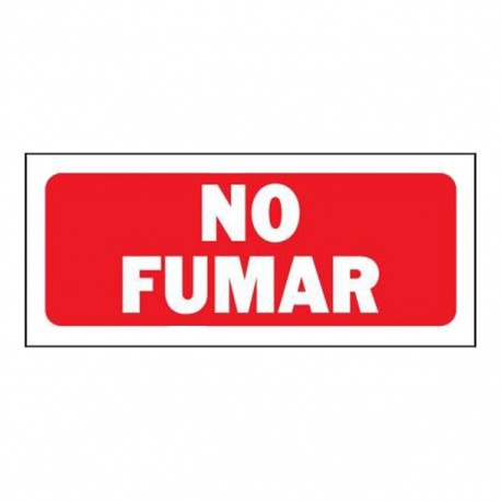 LETRERO NO FUMAR 15 X 36 CM - Envío Gratuito