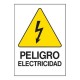 LETRERO "PELIGRO- ELECTRICIDAD" 25 X 36 CM - Envío Gratuito