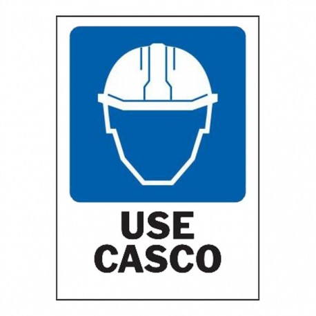 LETRERO USE CASCO 25 X 36 CM - Envío Gratuito