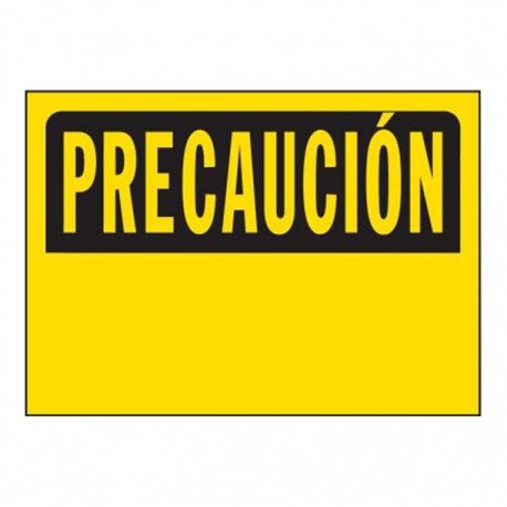 LETRERO PRECAUCIÓN 10X14 - Envío Gratuito
