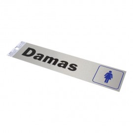 LETRERO "DAMAS" 5 X 20 CM - Envío Gratuito