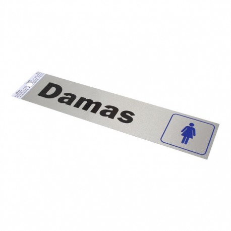 LETRERO "DAMAS" 5 X 20 CM - Envío Gratuito