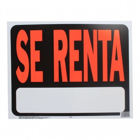 LETRERO "SE RENTA" 38X48 CM - Envío Gratuito