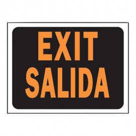 LETRERO EXIT / SALIDA 20 X 30 CM - Envío Gratuito