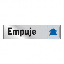 LETRERO "EMPUJE" 2X8 PULG - Envío Gratuito