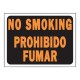 LETRERO NO SMOKING / PROHIBIDO 23 X 30 CM - Envío Gratuito