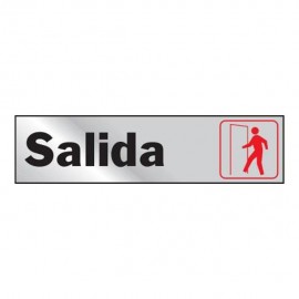 LETRERO SALIDA 2X8 - Envío Gratuito