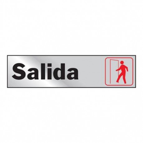 LETRERO SALIDA 2X8 - Envío Gratuito