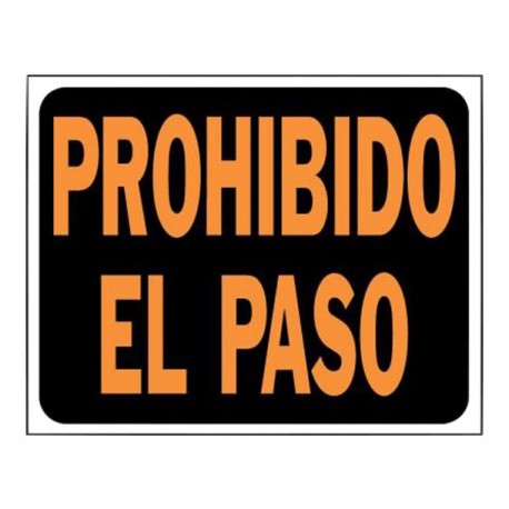 LETRERO PROHIBIDO EL PASO 15X19 - Envío Gratuito
