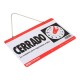LETRERO ABIERTO Y CERRADO RELOJ SEÑALA - Envío Gratuito