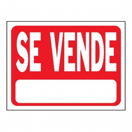 LETRERO DE "SE VENDE" 9" X 12" - Envío Gratuito