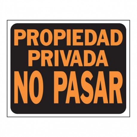 LETRERO "PROPIEDAD PRIVADA" 15X19 PULG - Envío Gratuito