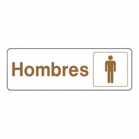 LETRERO HOMBRES 3X9 - Envío Gratuito