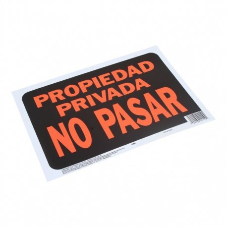 LETRERO PROPIEDAD PRIVADA NO PASAR - Envío Gratuito