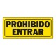 LETRERO PROHIBIDO ENTRAR - Envío Gratuito