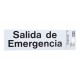 LETRERO 8 X 23 CM SALIDA DE EMERGENCIA - Envío Gratuito