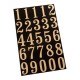 PAQUETE DE NÚMEROS 2' MM-13 GOLD MYLAR - Envío Gratuito