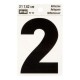 NÚMERO "2" DE VINILO 3' RV-25/2" - Envío Gratuito
