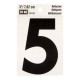 NÚMERO "5" DE VINILO 3" RV-25/5 - Envío Gratuito